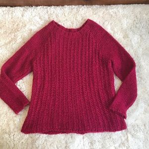Woman’s Gap Cranberry Wool Knitted Sweater Size Medium